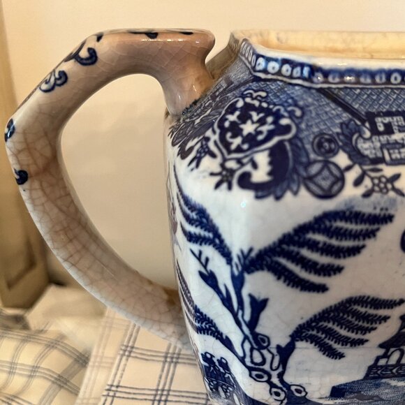 Vintage Blue Willow TeaPot from MORIYAMA Brothers of Japan - Picture 2 of 5